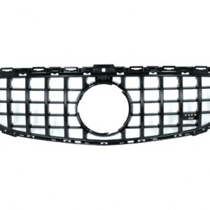 Front Grille suitable for Mercedes C-Class W205 S205 C205 A205 (2014-2018) GT-R Panamericana Design Black