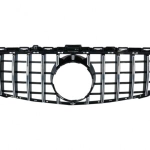 Front Grille suitable for Mercedes C-Class W205 S205 C205 A205 (2014-2018) GT-R Panamericana Design Crom Without Camera