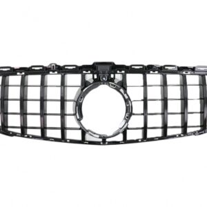 Front Grille suitable for Mercedes C-Class W205 Sedan S205 T-Modell A205 Cabriolet C205 Coupe Facelift (03.2018-2020) Black