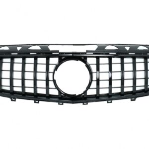 Front Grille suitable for Mercedes CLS W218 C118 (2011-2014) X218 Shooting Brake (2012-2014) GT-R Panamericana Design Piano Black
