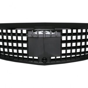 Front Grille suitable for Mercedes E-Class W213 S213 C238 A238 (2016-2019) Vertical Design Piano Black