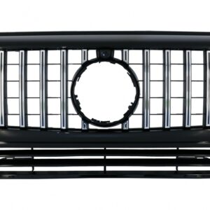 Front Grille suitable for MERCEDES G-Class W463 (1990-2014) New G63 GT-R Panamericana Design Black Chrome