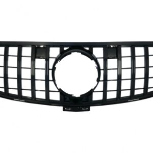 Front Grille suitable for Mercedes GLE Coupe C292 (2015-2018) GLE W166 SUV (2015-2018) GT-R Panamericana Design Piano Black