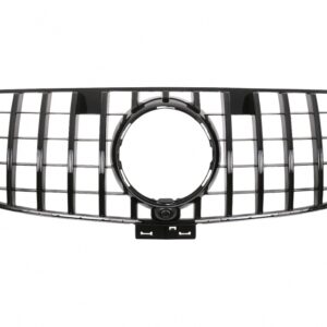 Front Grille suitable for Mercedes GLE Coupe C292 (2015-2018) GLE W166 SUV (2015-2018) GT-R Panamericana Design Piano Black