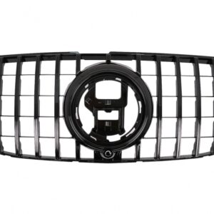 Front Grille suitable for Mercedes GLS SUV X167 (2019-2023) GT-R Panamericana Design Black