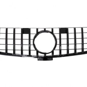Front Grille suitable for Mercedes ML-Class W166 (2012-2014) GT-R Panamericana Design Black