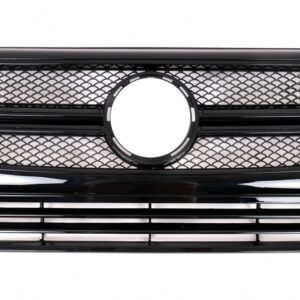 Front Grille suitable for Mercedes W463 G-Class (1990-2012) New G65 G63 Design Piano Full Black Edition