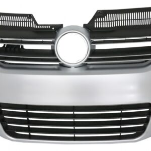 Front Grille suitable for VW Golf 5 V (2003-2007) R32 Design Brushed Aluminium