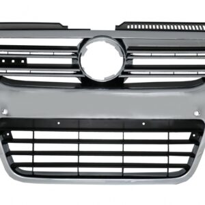 Front Grille suitable for VW Passat 3C (2007-2010) Full Chrome only for R36 OEM Bumper with PDC