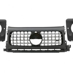 Front Grille with Headlights Covers suitable for Mercedes G-Class W464 W463A G63 AMG (06.2018-Up) GT-R Panamericana Design