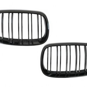 Front Kidney Grilles suitable for BMW 3 Series E92 E93 Coupe Convertible PreLCI (2006-2009) Double Stripe M-Package Sport Design