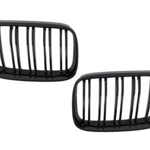 Front Kidney Grilles suitable for BMW 3 Series E92 E93 Coupe Convertible PreLCI (2006-2009) Double Stripe M-Package Sport Design