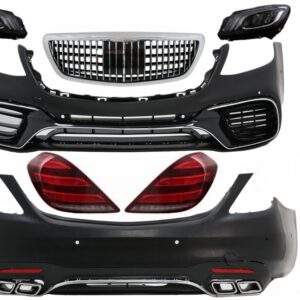 Full Convesion Body Kit suitable for Mercedes S-Class W222 Facelift (2013-06.2017) S63 Look with LED Lights