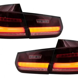 FULL LED BAR Taillights suitable for BMW 3 Series F30 Pre LCI & LCI (2011-2019) Red Clear with Dynamic Sequential Turning Light