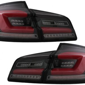 Full LED Bar Taillights suitable for BMW 5 Series F10 (2011-2017) Black Line Dynamic Sequential Turning Signal