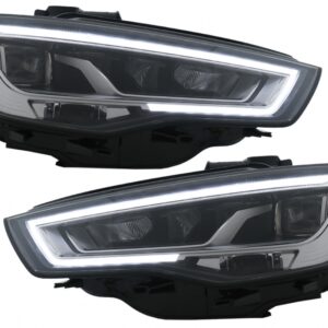 Full LED Headlights suitable for Audi A3 8V Pre-Facelift (2013-2016) Upgrade for Halogen with Sequential Dynamic Turning Lights LHD