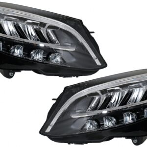 Full LED Headlights suitable for Mercedes C-Class W205 S205 (2019-up) LHD