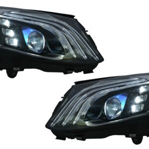 Full LED Headlights suitable for Mercedes C-Class W205 S205 (2014-2020) LHD W222 Design