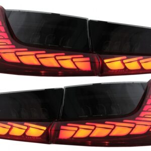 Full LED Taillights suitable for BMW 3 Series G20 G28 M3 G80 Sedan (2018-2022) Red Smoke with Dynamic Sequential Turning Light