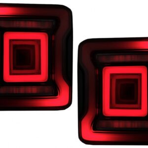 Full LED Taillights suitable for Jeep Wrangler IV JL/JLU (2018-up) RED with Dynamic StartUp and Sequential Turning Lights