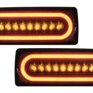 Full LED Taillights suitable for Mercedes G-Class W463 (1989-2017) with Dynamic Sequential Turning Signal Smoke