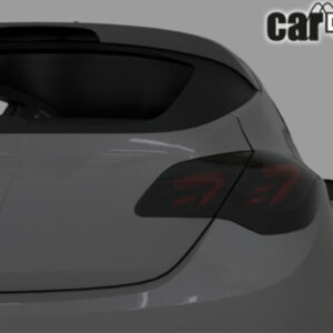 Full LED Taillights suitable for Opel Astra J (2009-2015) 5 Doors Hatchback Black Smoke