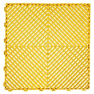 Garage Interlocking Floor Tiles Warehouse Modular Flooring Yellow