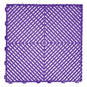 Garage Interlocking Floor Tiles Warehouse Modular Flooring Purple