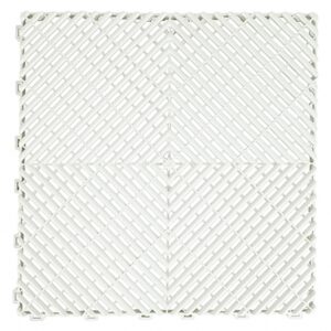 Garage Interlocking Floor Tiles Warehouse Modular Flooring White