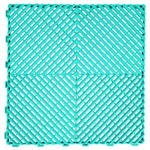 Garage Interlocking Floor Tiles Warehouse Modular Flooring Turquoise
