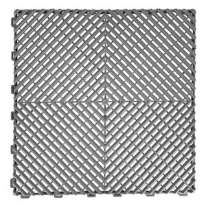 Garage Interlocking Floor Tiles Warehouse Modular Flooring Light Grey