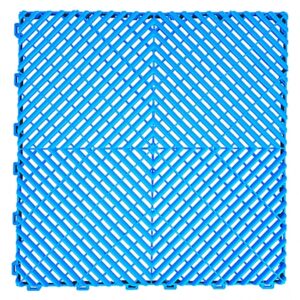 Garage Interlocking Floor Tiles Warehouse Modular Flooring Light Blue