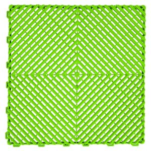 Garage Interlocking Floor Tiles Warehouse Modular Flooring Light Green