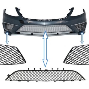 Grille Assembly suitable for Front Bumper Mercedes S-class W222 (2013-2017) S63 Look Piano Black