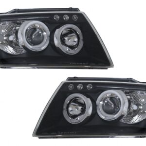 Headlights Angel Eyes suitable for Jeep Grand Cherokee (1999-2004) Black