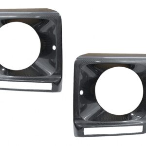 Headlights Covers Carbon Fiber suitable for Mercedes G-Class W463 (1989-2018) G65 Design