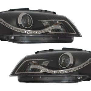 Headlights DAYLIGHT suitable for Audi A3 8P (05.2003-03.2008) DRL Black
