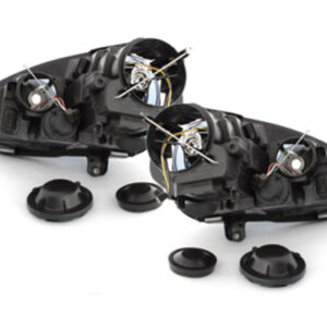 Headlights DEPO suitable for VW Golf V 5 (2003-2009) Jetta (2003-2009) GTI Look Black LHD