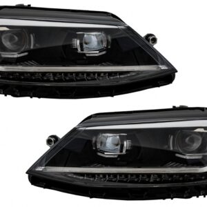 Headlights LED DRL suitable for VW Jetta Mk6 VI (2011-2017) Dynamic Turn Light Xenon Matrix Design