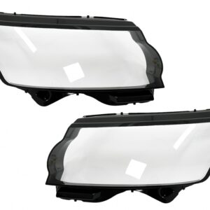 Headlights Lens Glasses suitable for Land Range Rover IV Vogue L405 (2013-2017) Clear Glass Optics