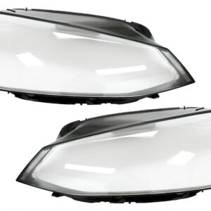Headlights Lens Glasses suitable for VW Golf 7 VII (2013-2017) Clear