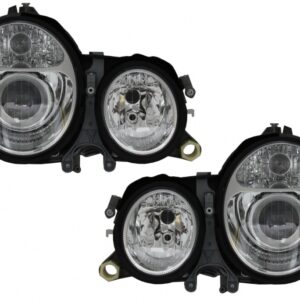 Headlights suitable for Mercedes E-Class W210 (1999-2002) Chrome Facelift Design