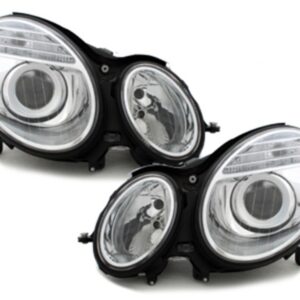 Headlights suitable for Mercedes E Class W211 S211 (03.2002-04.2006) Sedan T-Modell Chrome