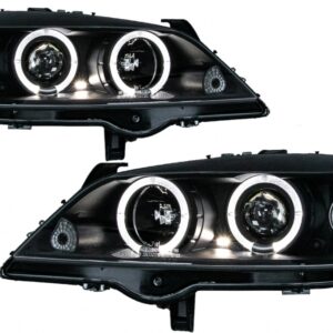 Headlights suitable for Opel Astra G (09.1997-02.2004) Angel Eyes Black
