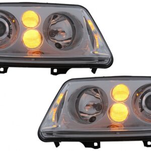 Headlights suitable for VW Bora (09.1998-07.2005) Chrome