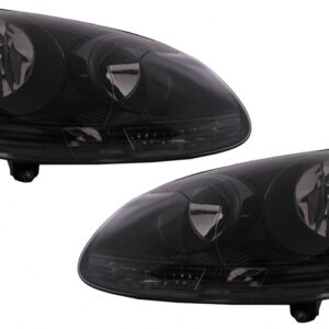 Headlights suitable for VW Golf 5 V (10.2003-2009) Jetta (2005-2010) All Black