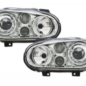 Headlights suitable for VW Golf IV 4 (09.1997-09.2003) R32 Design Chrome