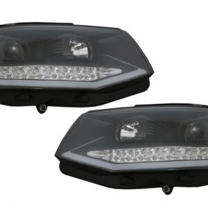 Headlights TUBE LED BAR suitable for VW Transporter T6 (2015-2020) Black