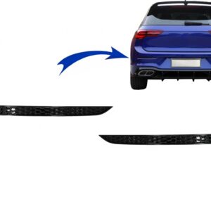 Honeycomb Rear Bumper Reflector Cover suitable for VW Golf 8 VIII Hatchback (2020-up)