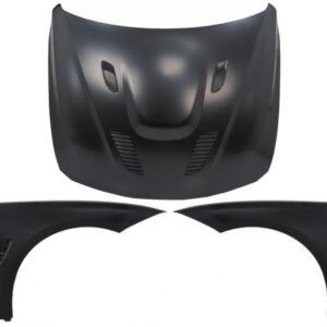 Hood Bonnet with Front Fenders Black suitable for BMW 3 Series F30 F31 (2011-2019) M3 GTS Look